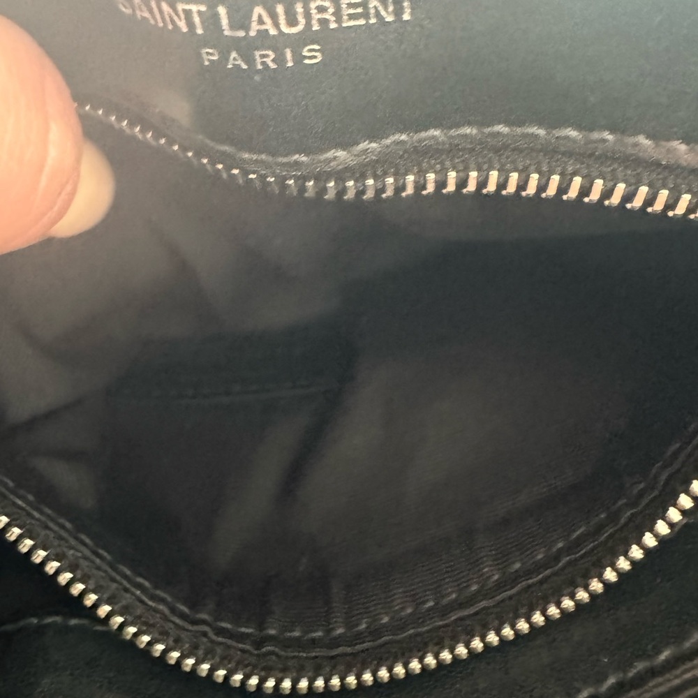 Saint Laurent Toy Lou Lou Black Crossbody Bag with Quilted Leather - Picture 2 of 8